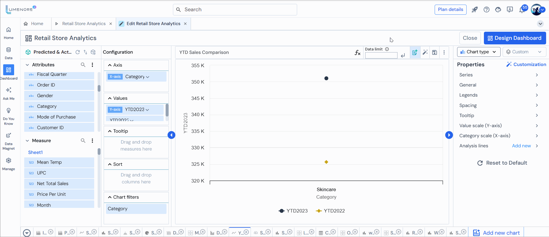 Dynamic filtering - Lumenore Knowledge Base