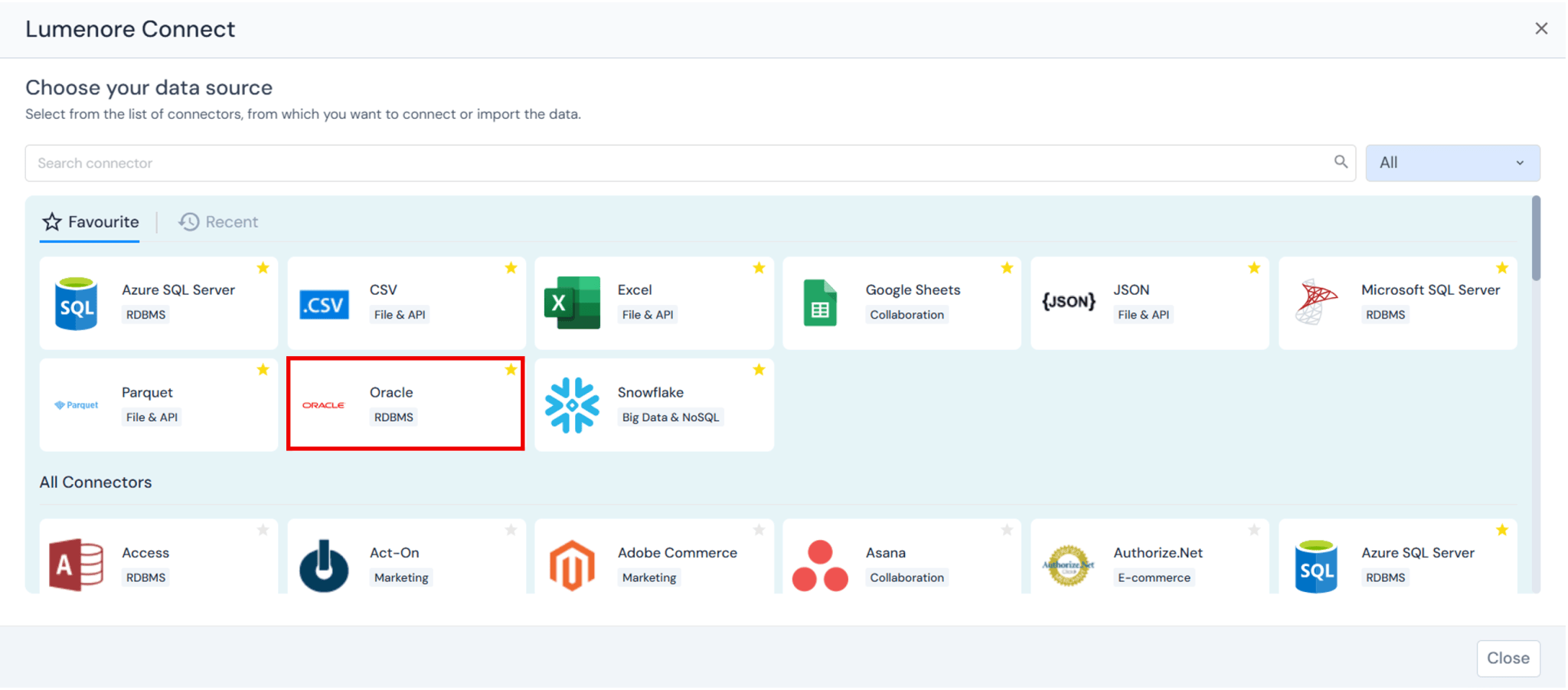 Oracle - Lumenore Knowledge Base